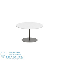 СТОЛИК BUTLER Ø60CM H35CM БРОНЗА КЕРАМИЧЕСКИЙ БЕЛЫЙ Royal Botania