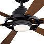 52" Gentry Lite Fan Distressed Black люстра-вентилятор 300241DBK Kichler — фото 4