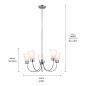 Erma 24" 5 Light Chandelier Brushed Nickel люстра 52443NI Kichler