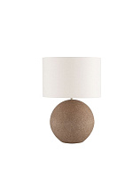 Rough Oak Papier-Mâché & Fabric Shade LED E27 1x12 Watt 100-240Volt IP20 Bulb Excluded Cable Length: 110 cm D:40 H:59 cm