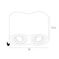 A5645PL-2WH Arte Lamp Falcon точечный накладной светильник GU10 2х50W — фото 4