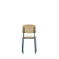 4055737141706 Standard Vitra Стул обеденный тёмно-синий с деревянным сиденьем — фото 3