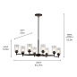 Winslow 8 Light Chandelier Olde Bronze люстра 44035OZ Kichler — фото 3