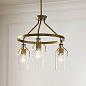 Everett 22.5" 3 Light Round Chandelier Natural Brass люстра 52377NBR Kichler