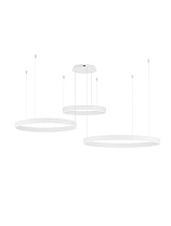 Triac Dimmable 3000K Sandy White Aluminium & Acrylic LED 110 Watt 220-240 Volt 6160Lm IP20 D1: 60 D2: 80 D3: 100 H: 250 cm