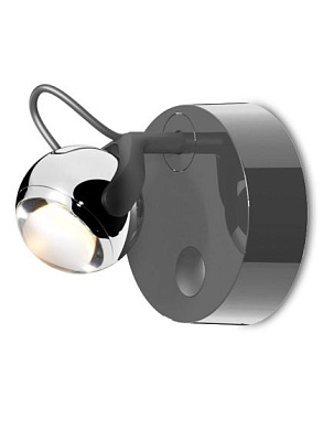 DS06-4 Grau Falling star WALL ROUND 13 DIM CHROME/BLACK/BLACK/BLACK Накладной настенный светильник для чтения