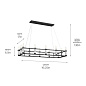 Rosalind 45.25" 12 Light Linear Chandelier Black люстра 52492BK Kichler — фото 10