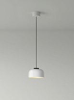 HEADHAT BOWL CIRCULAR METAL CANOPY WHITE SURFACE DIMMABLE 1-