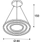 SLV 1002913 ONE TRIPLE DALI PD светильник подвесной 65Вт c LED 3000/4000K