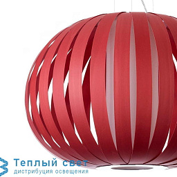 POPY SP 26 LZF Poppy подвесной светильник с красным ламелевым плафоном
