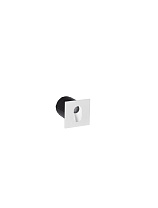 Sandy White Aluminium & Glass LED 3Watt 220-240Volt 130Lm IP65 3000K L:7 W:7.5 H:7 cm