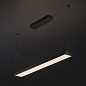 F57A03 02 Fabbian Light Glide SP 3 barre LED подвесной линейный светильник с двойным направлением света чёрный — фото 1