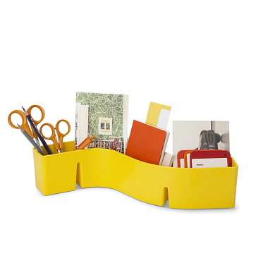 20315305 S-Tidy Vitra Органайзер настольный жёлтый волнообразный