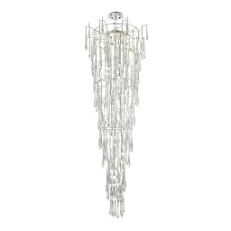 SL1660.103.25 ST-Luce Trifoni многоуровневая подвесная люстра с хрустальными подвесами в форме капель