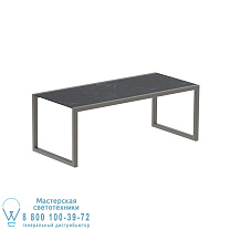 NINIX СТОЛ 200X90CM БРОНЗОВАЯ РАМА + КЕРАМИКА NERO MARQUINA Royal Botania