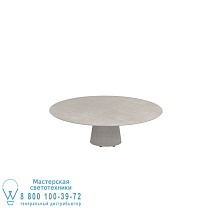 СТОЛ CONIX КРУГЛЫЙ Ø 160 СМ ВЫСОКИЕ НОЖКИ ДЛЯ ЗАЛОВ БЕТОН ЦЕМЕНТ СЕРЫЙ - СТОЛЕШНИЦА CERAMIC CEMENTO LUMINOSO Royal Botania