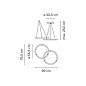 233103/11 Vibia Halo circular 2x Ø 55,5 см - 2331 подвесной светильник — фото 1