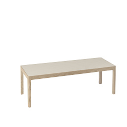 WORCOT120A02 Muuto Workshop журнальный стол прямоугольный серый дуб/линолеум