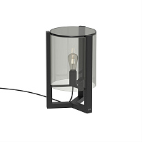 TRISTAR COATED ALU LAMP HEIGHT 50 CM WITH E27 FITTING AND SMOKE GLASS ANTHRACITE