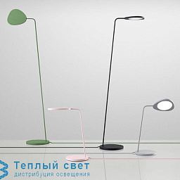 торшер с изогнутой стойкой черный