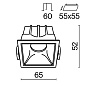DL043-01-10W4K-SQ-W Maytoni Alfa LED Встраиваемый светильник 10W 550лм Белый — фото 1
