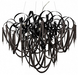 5067/12 Odeon Light Chainy подвесной светильник с декоративными кольцами чёрного цвета