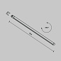 CA012-TRX-900-B Maytoni Accessories for system Shelf Шинопровод накладной/подвесной Черный — фото 6