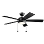 52" Starkk Fan Satin Black люстра-вентилятор 330174SBK Kichler — фото 3