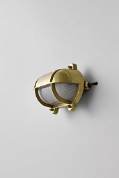 Уличный настенно-потолочный светильник Original BTC Oval Brass Bulkhead 7436