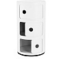 498803 Kartell Componibili Контейнер для хранения из переработанных материалов с 3 отделениями, белый — фото 1