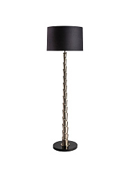 торшер с абажуром и никелированной стойкой