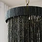 Подвесной светильник Arteriors Baja, тёмно-серое дерево и античная латунь — фото 2