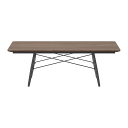 21052131 Vitra Eames Стол прямоугольный орех/черный ясень