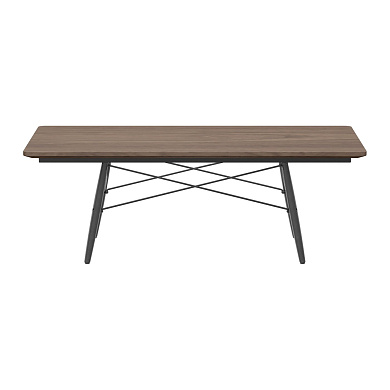 21052131 Eames Vitra Стол прямоугольный орех/черный ясень