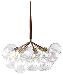 10048/6 Brown Loft It Bunch подвесной светильник с несколькими прозрачными шарами на металлической арматуре