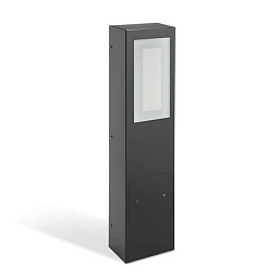 Kit-01 Stile Next Post Lombardo Stile next садовый светильник на опоре с прямоугольным корпусом и встроенным световым окном