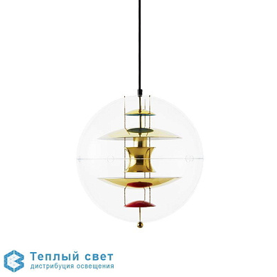 подвесной светильник шарообразной формы с многослойными отражающими дисками
