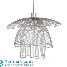 20784 Forestier Papillon подвесной светильник в виде крупного цветка с лепестками из проволочной сетки
