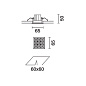 Q503 Laser Blade XS iGuzzini Frame 9 cells - Wideflood beam - LED