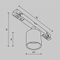 TR132-2-7W3K-BS Maytoni Alfa S Трековый светильник 7W 380лм Черный — фото 14