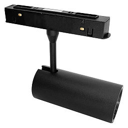 WTG.O10.607.30.12 Wertmark Wtg 48V 23mm магнитный трековый светильник 12Вт с удлиненным корпусом черного цвета для трека 48V