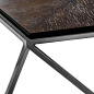 110614 Coffee Table Pentagon charcoal oak veneer кофейная карта Eichholtz