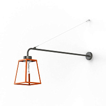 Lampiok 1 N° 6; Clear glass E27 52W; Pure orange