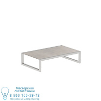 СТОЛИК NINIX 150X90CM ИЗ НЕРЖАВЕЮЩЕЙ СТАЛИ И КЕРАМИКИ CEMENTO LUMINOSO Royal Botania