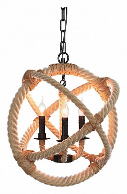 LOFT1194-3 Loft it Rope подвесной светильник, 40Вт, коричневый;черный