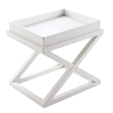 108135 Side Table McArthur white SIDE TABLES Eichholtz