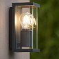 27885/01/30 Lucide Claire уличный настенный светильник с металлическим каркасом и прозрачным плафоном — фото 2