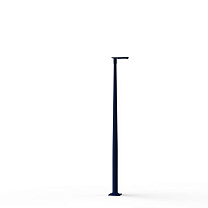 Hector N° 2; Toughened clear glass Built-in LED 3000°K warm white SYM 26W; Steel blue