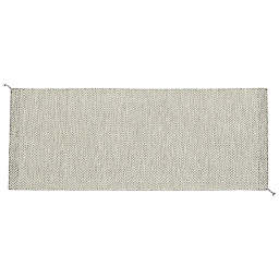 ковер полиэстеровый кремовый 80x200 см