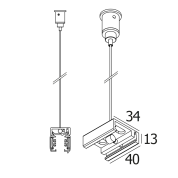 TRACK 3F ON SUSPENSION 3,0 B ЧЕРНЫЙ - 28900 0420 B Delta light